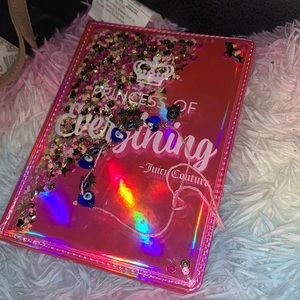 Juicy couture writing book & handmade anklet
